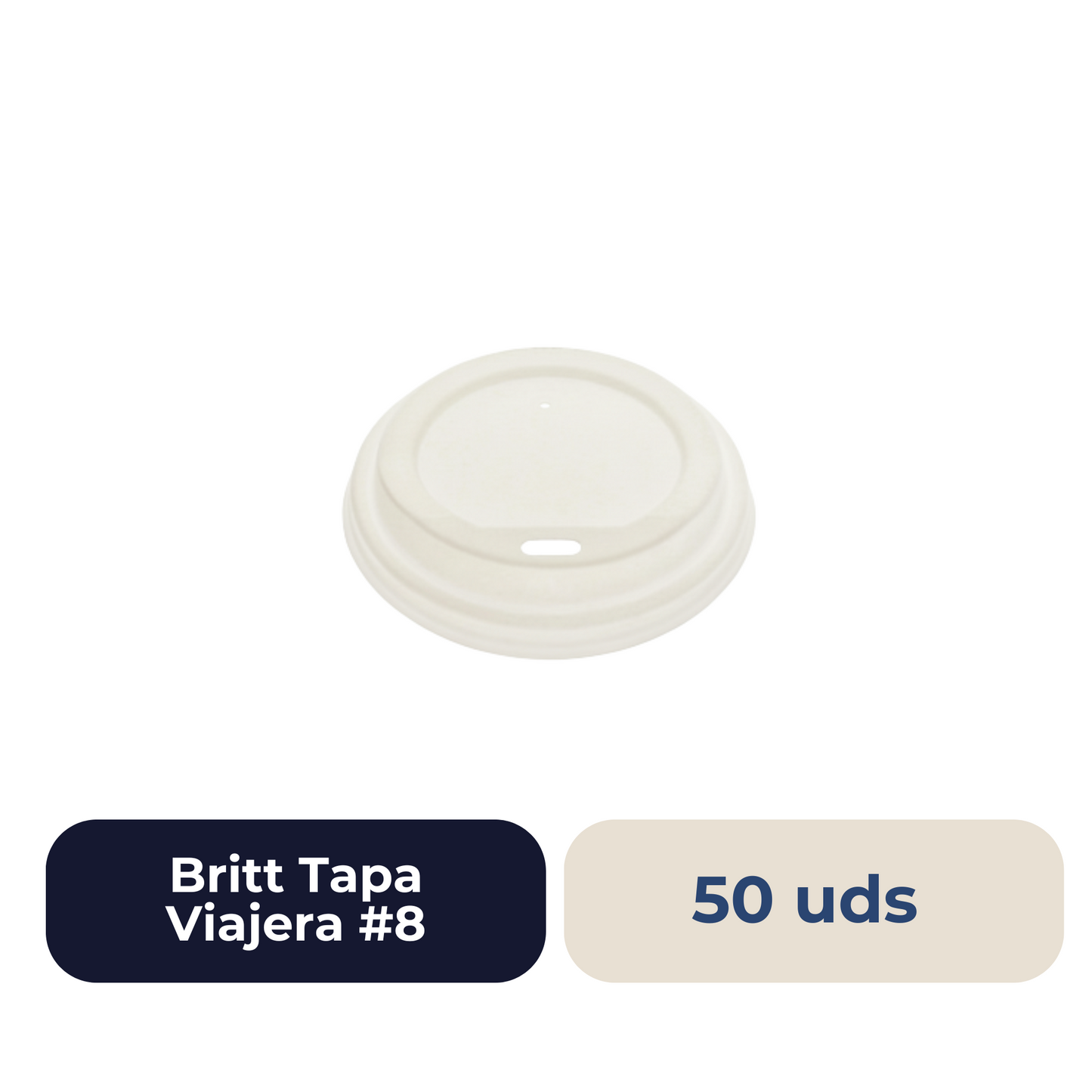 Britt Tapa Viajera #8 oz 50 Unidades
