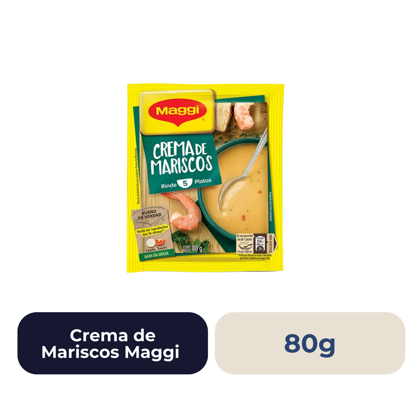 Crema de Mariscos Maggi 80 gramos