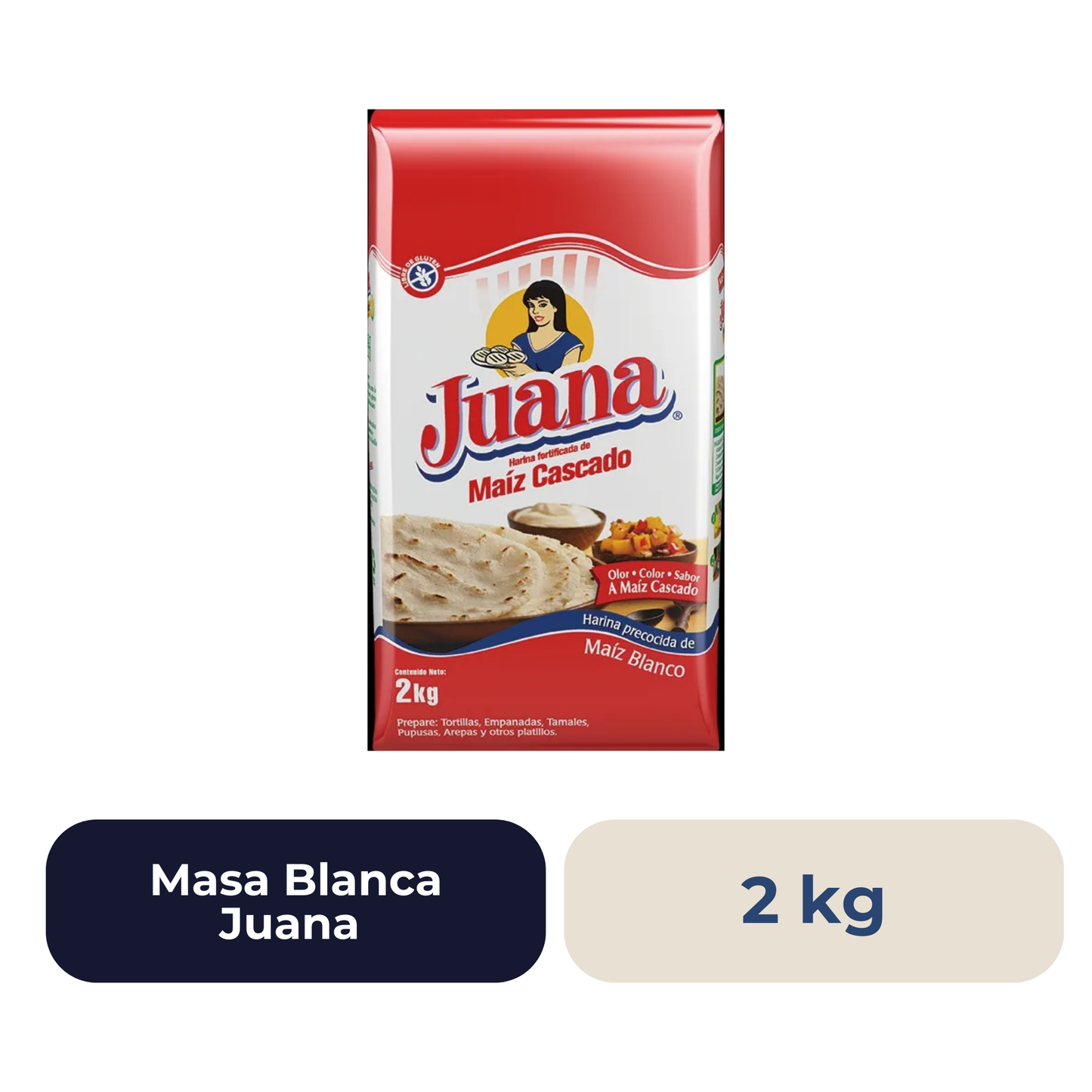 Masa Blanca Juana 2 Kg