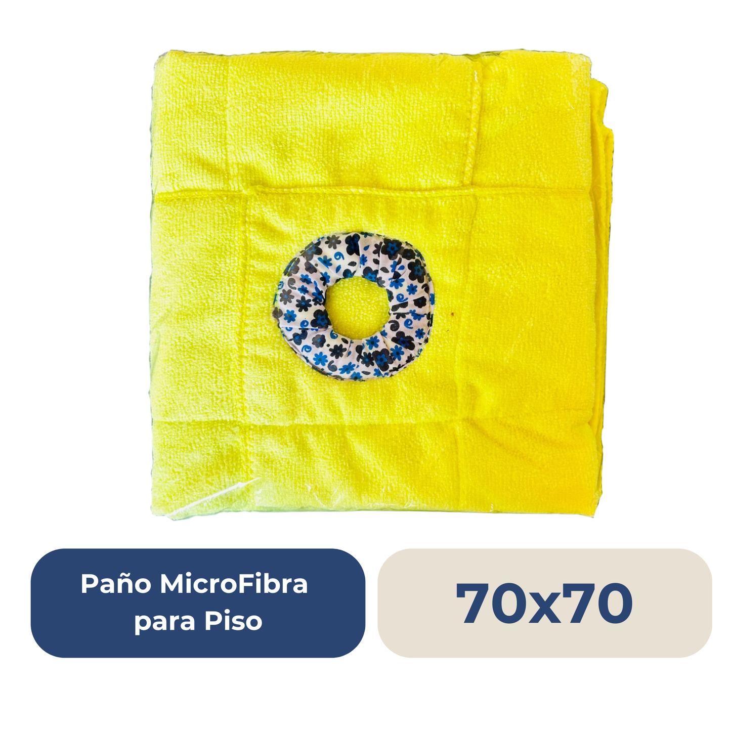 Paño de Microfibra para Piso Amarillo 70 x 70