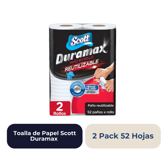 Toalla de Papel Scott Duramax 2 Pack 52 Hojas