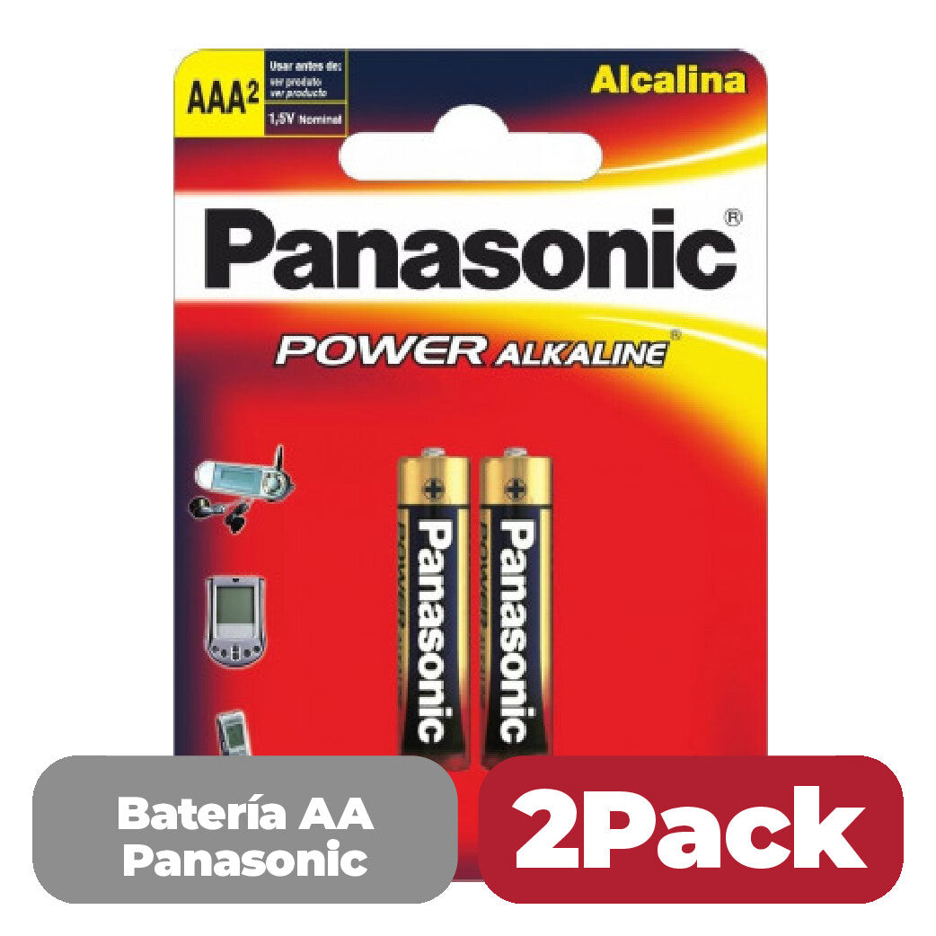 Baterías Panasonic Alcalina AA 2 Unidades