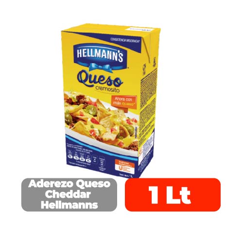 Aderezo Queso Cheddar Hellmanns 1 Lt