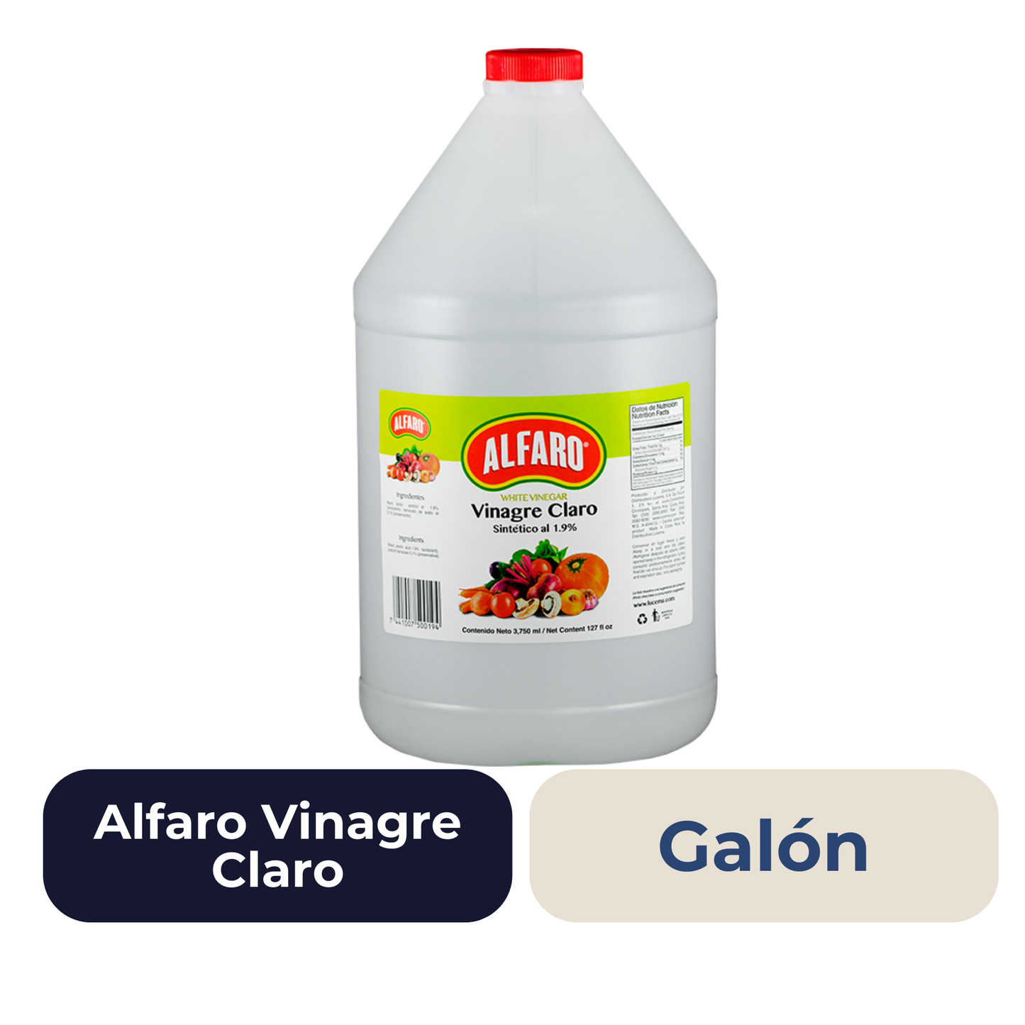 Vinagre Claro Alfaro Galón