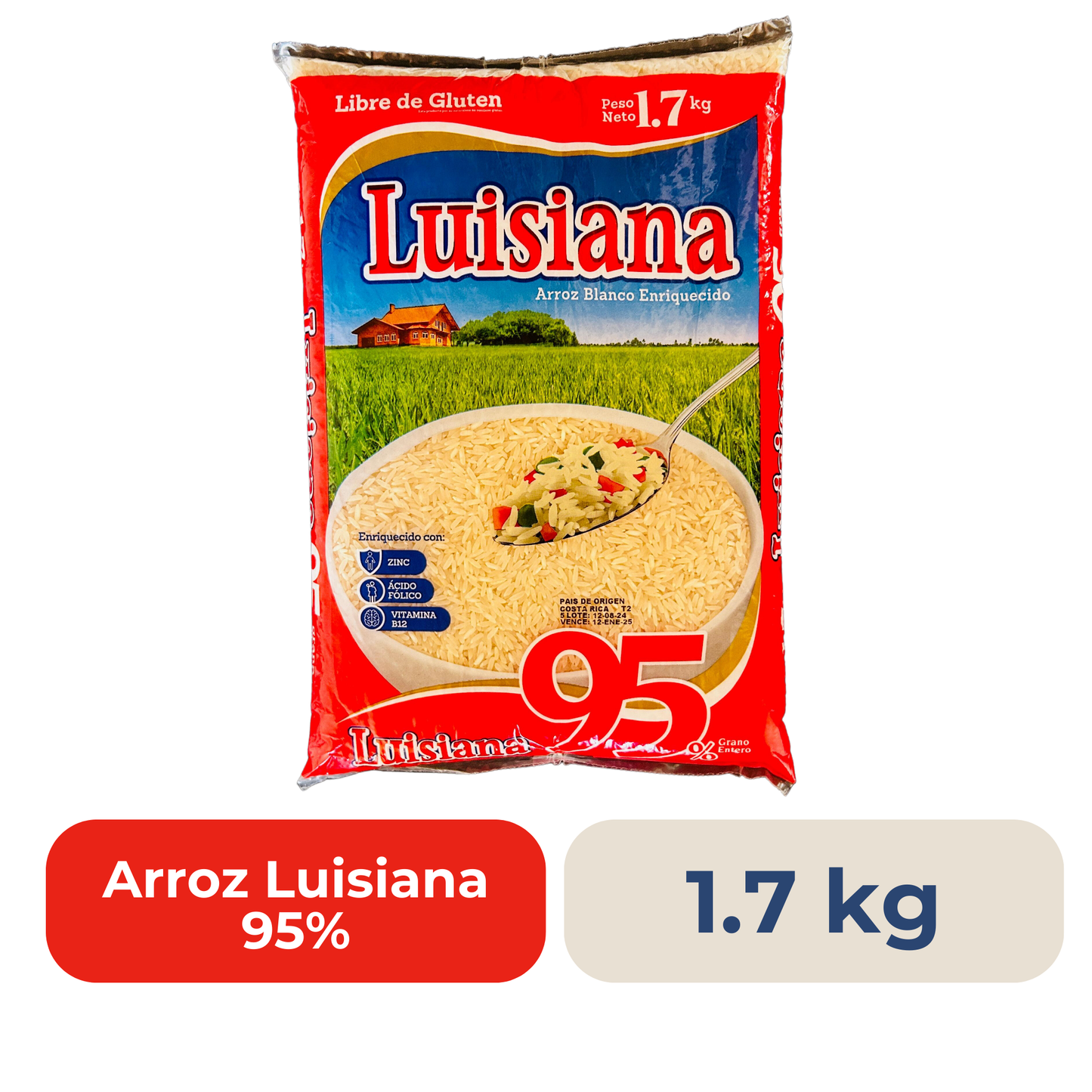 Arroz Luisiana 95% 1.7 Kg