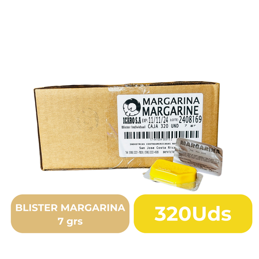 Blister de Margarina 320 Unidades de 7 G C/U