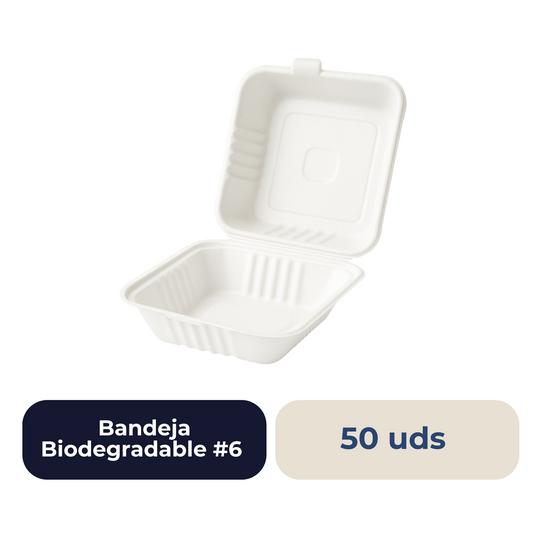 Bandeja Biodegradable #6 50 unidades