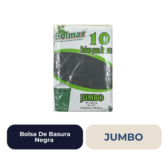 Bolsa De Basura Negra JUMBO