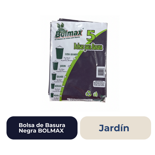 Bolsa de Basura Negra BOLMAX Jardín