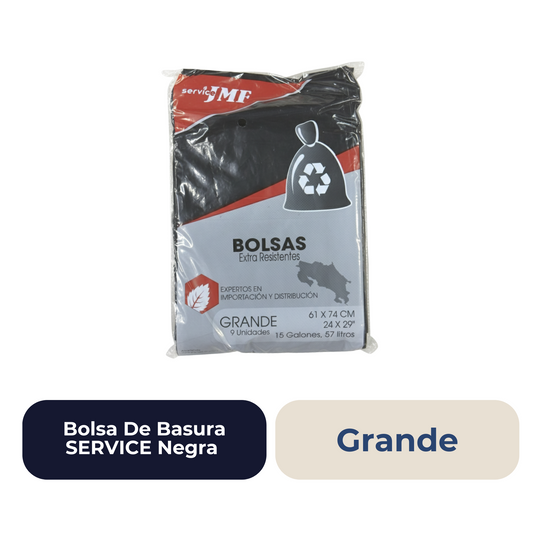 Bolsa De Basura SERVICE Negra Grande
