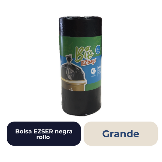 Bolsa EZSER negra rollo grande