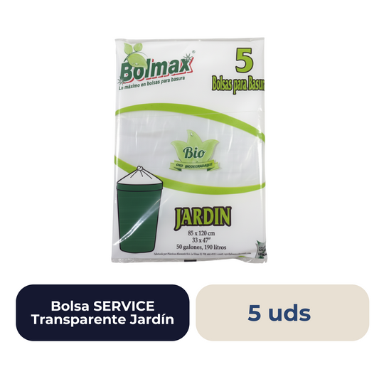 Bolsa SERVICE Transparente Jardín