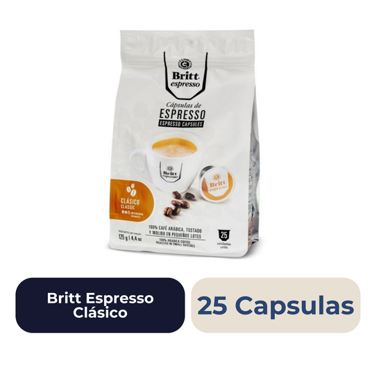 Britt Espresso Clásico 25 Capsulas