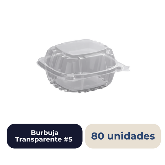 Burbuja Transparente #5 80 unidades