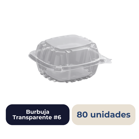 Burbuja Transparente #6 80 unidades