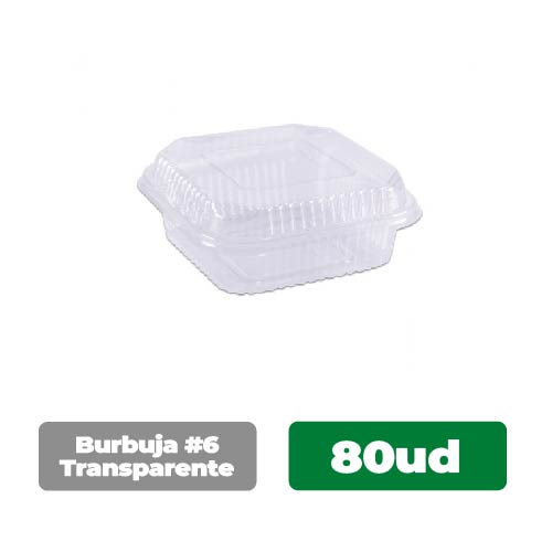 Burbuja Transparente #6 80 Uds