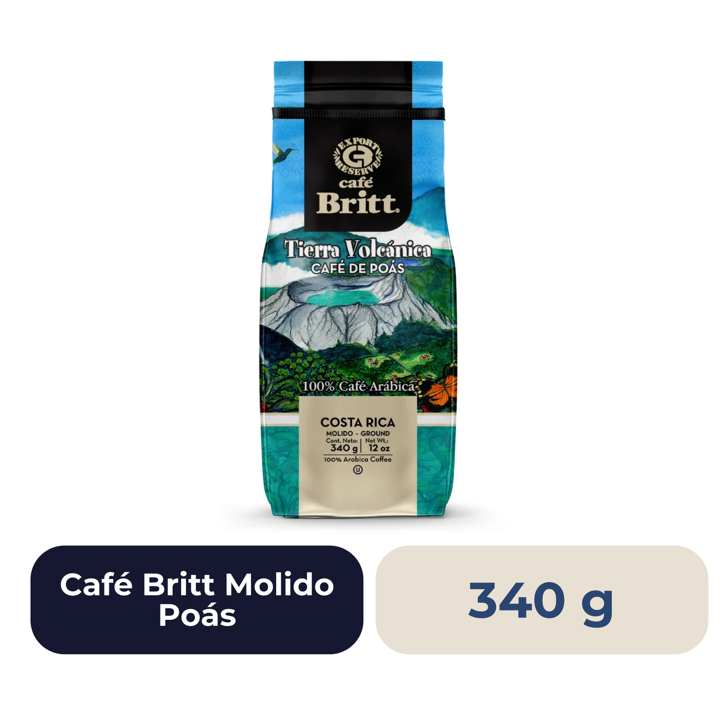 Café Britt Molido Poas 340 g