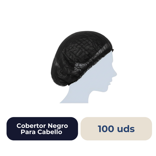 Cobertor Negro Para Cabello 100 Unidades