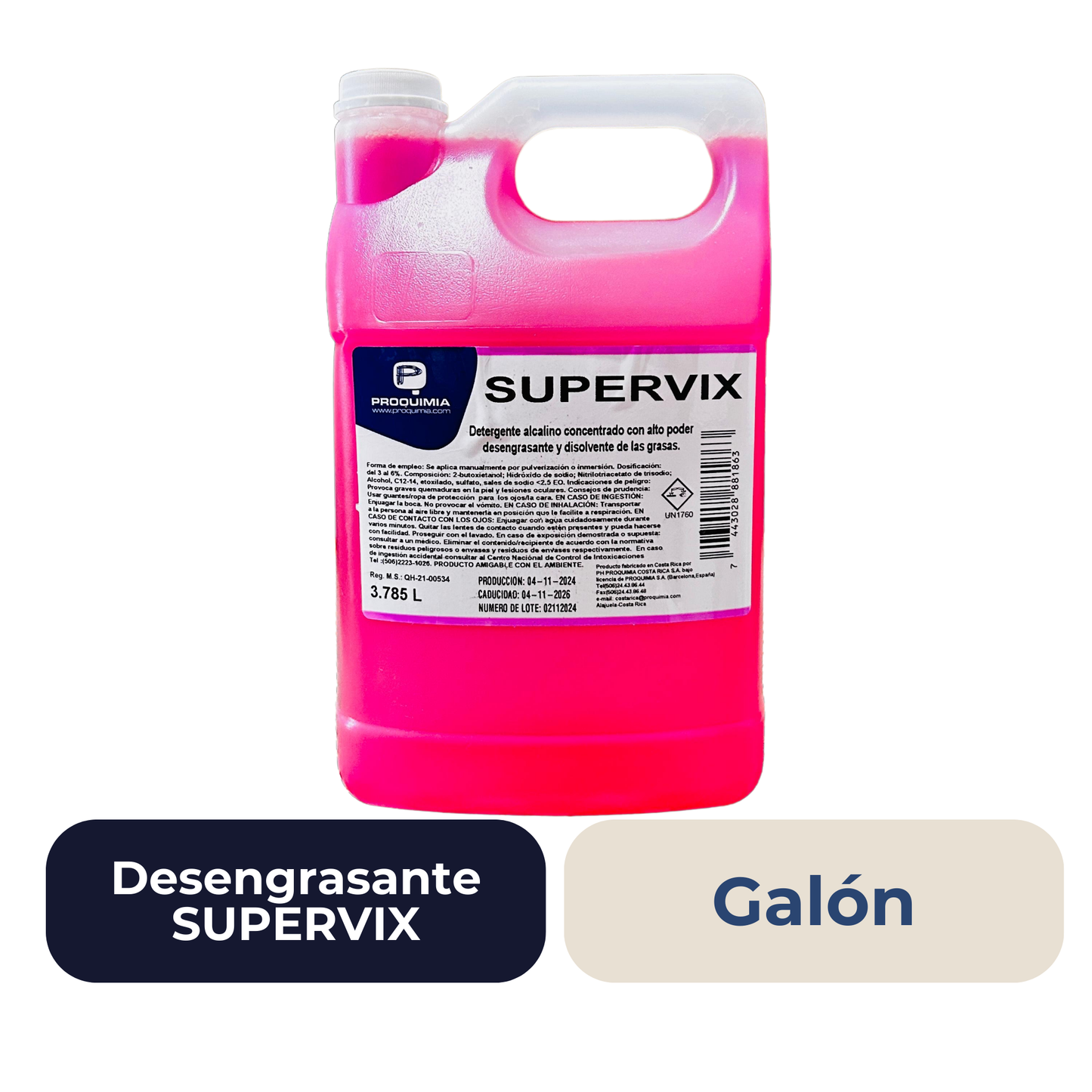 SUPERVIX Degreaser Gallon 3.785 Lts