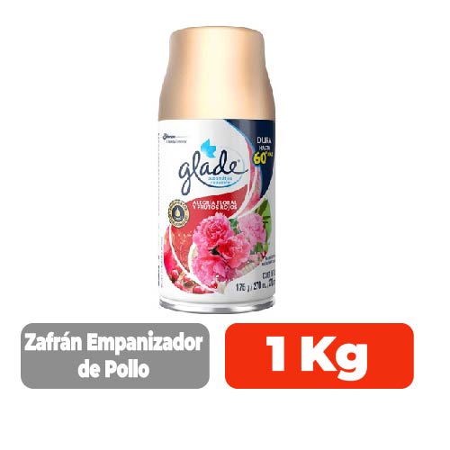 Glade Auto Spray Repuesto Deleite Floral Frutos Rojos 175 Grs