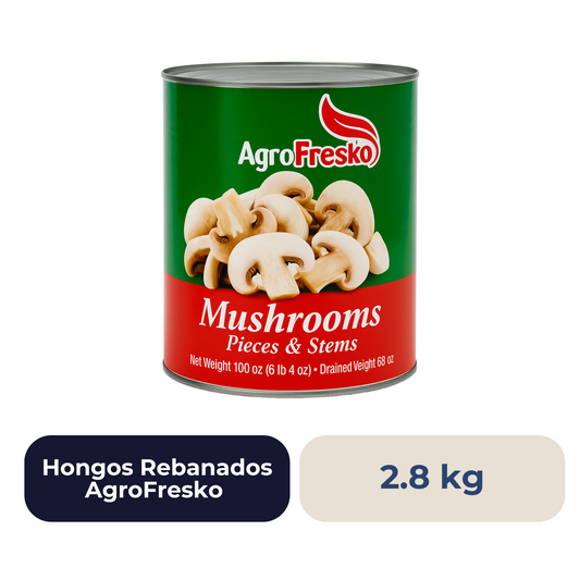 Hongos Rebanados AgroFresko 2.8 kg