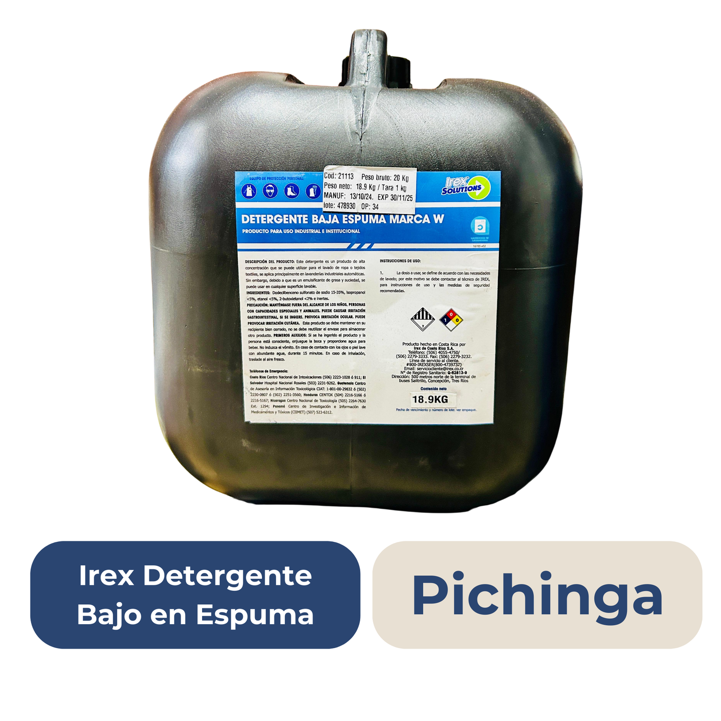 Irex Low Foam Liquid Detergent Pichinga