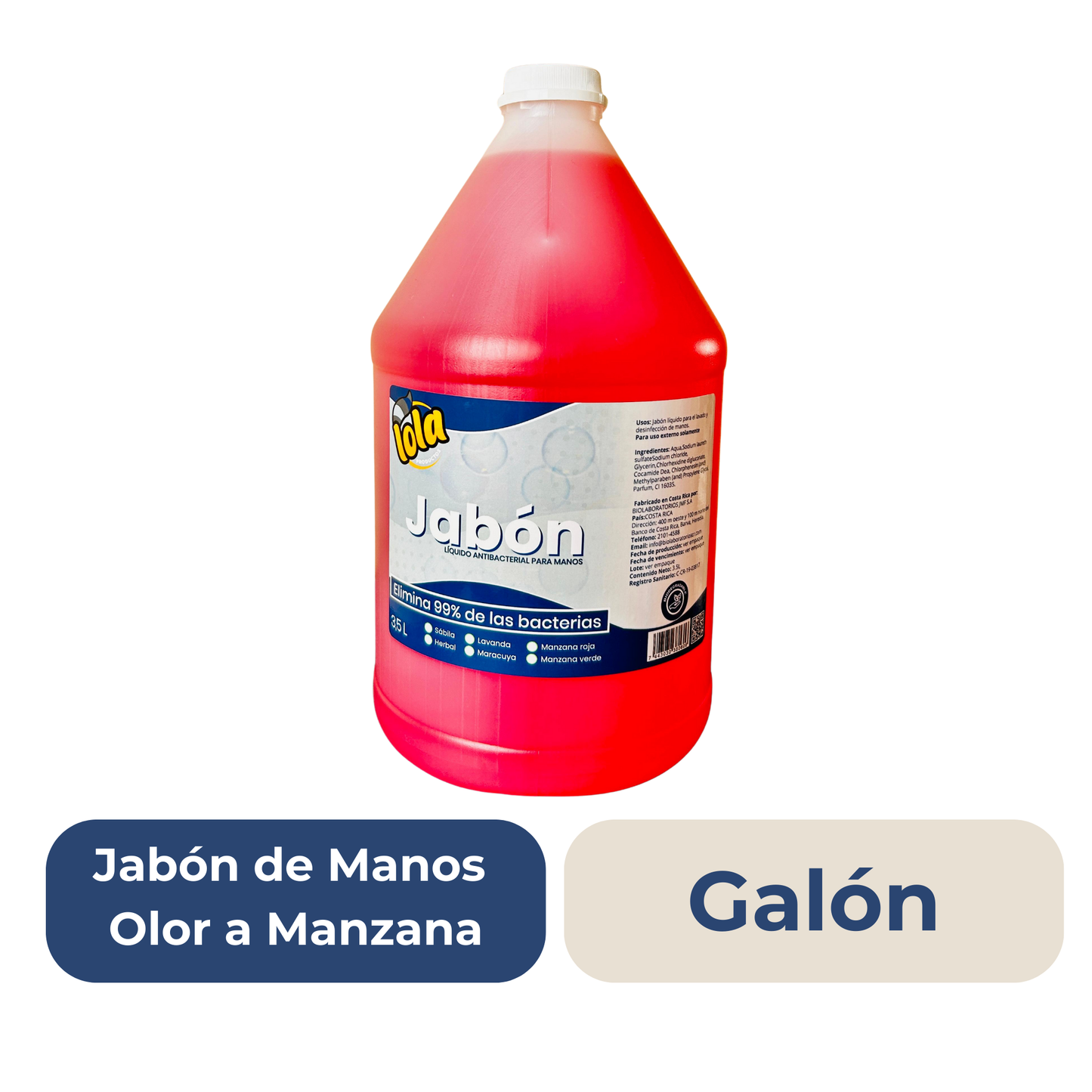 Lola Jabón de Manos Manzana Galón