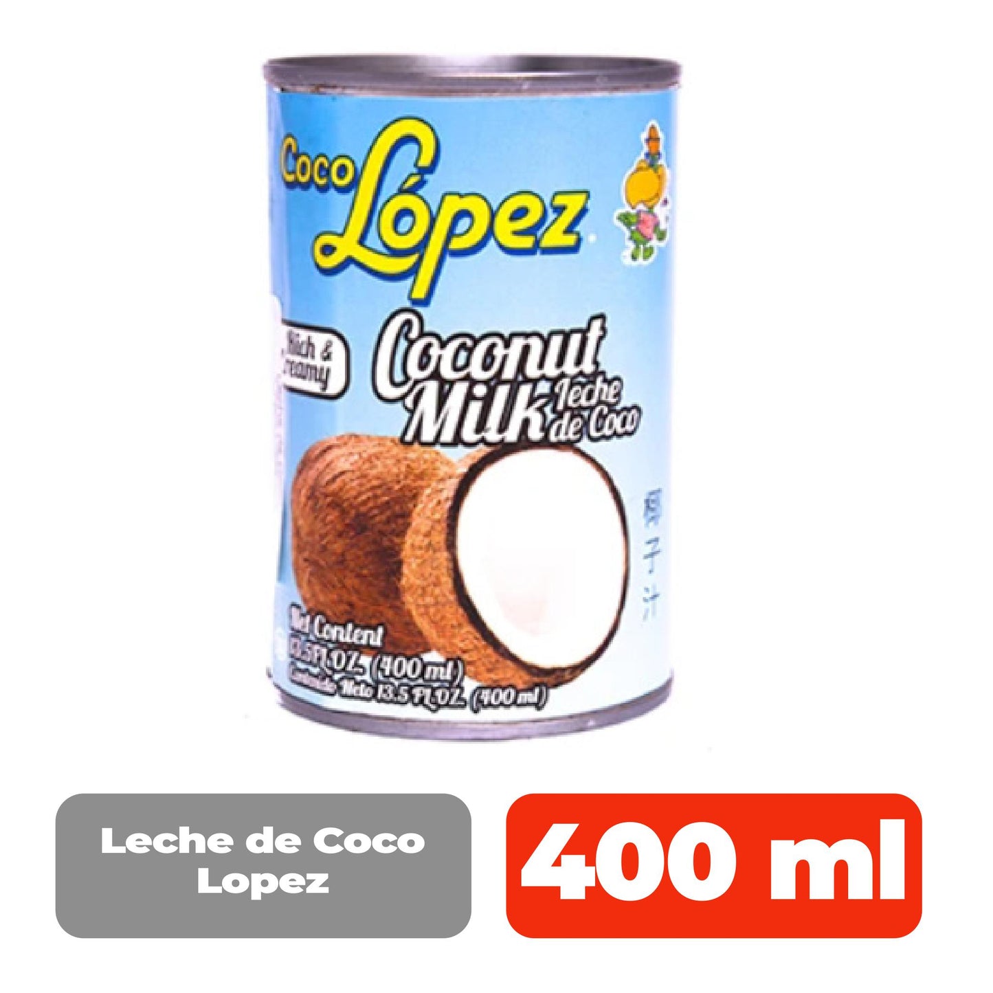 Leche de Coco Lopez 400 ml