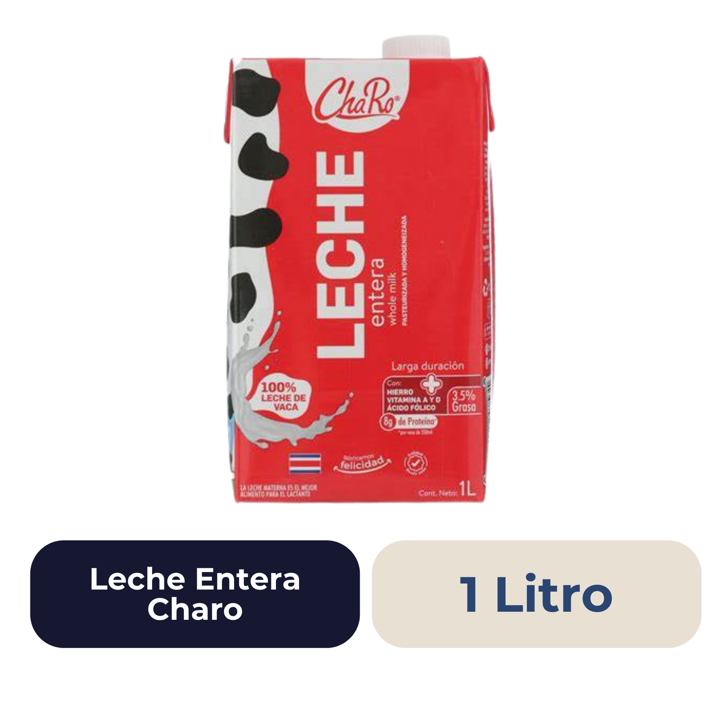 Leche Entera Charo 3.5% 1 L