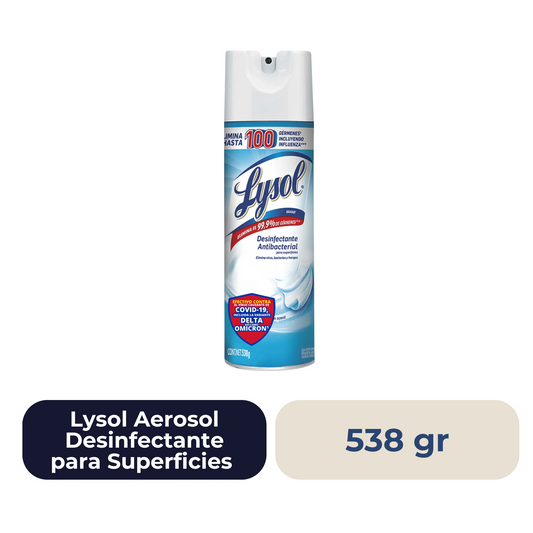 Lysol Aerosol Desinfectante para Superficies Crisp Linen 538GR
