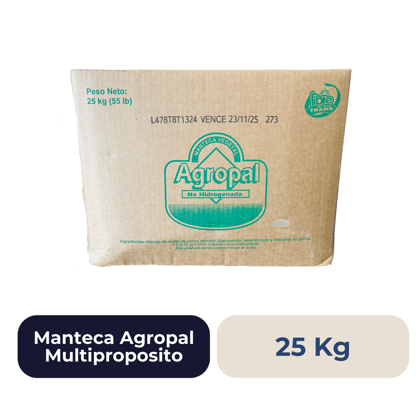 Manteca Agropal Multipropósito 25 Kg ( Tomar foto en SERVICE )