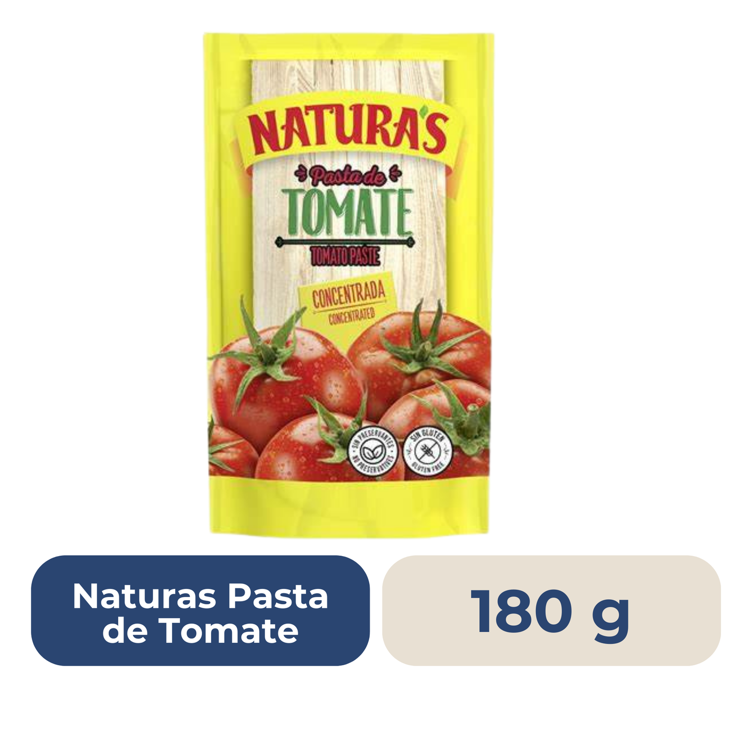 Pasta de Tomate Tradicional Naturas 180 grs