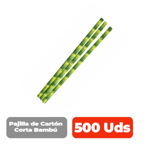 Pajilla de Cartón Corta Bambú 500 Uds