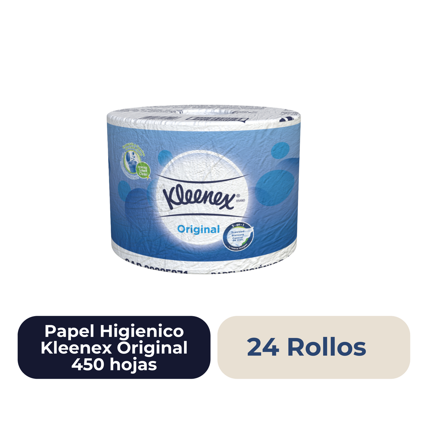 Papel Higienico Kleenex Oro 24 unidades 450 hojas