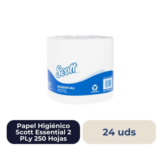 Papel Higiénico Scott Essential 2 PLy 250 Hojas
