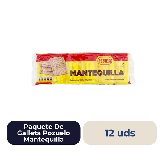 Paquete De Galleta Pozuelo Mantequilla