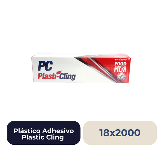 Plástico Adhesivo para Alimentos Plastic Cling 18X2000