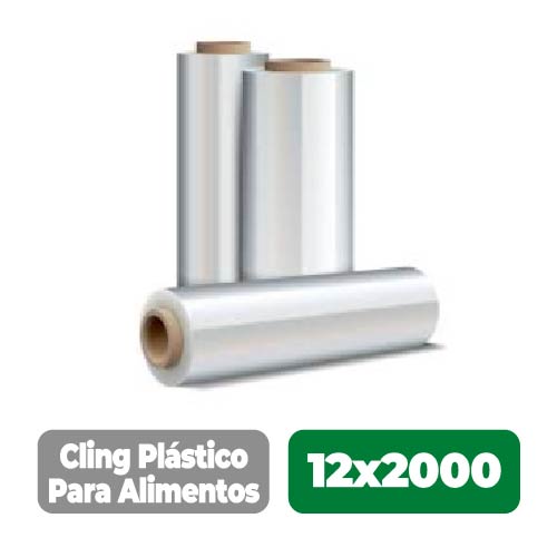 Plástico Adhesivo Plastic Cling 12X2000