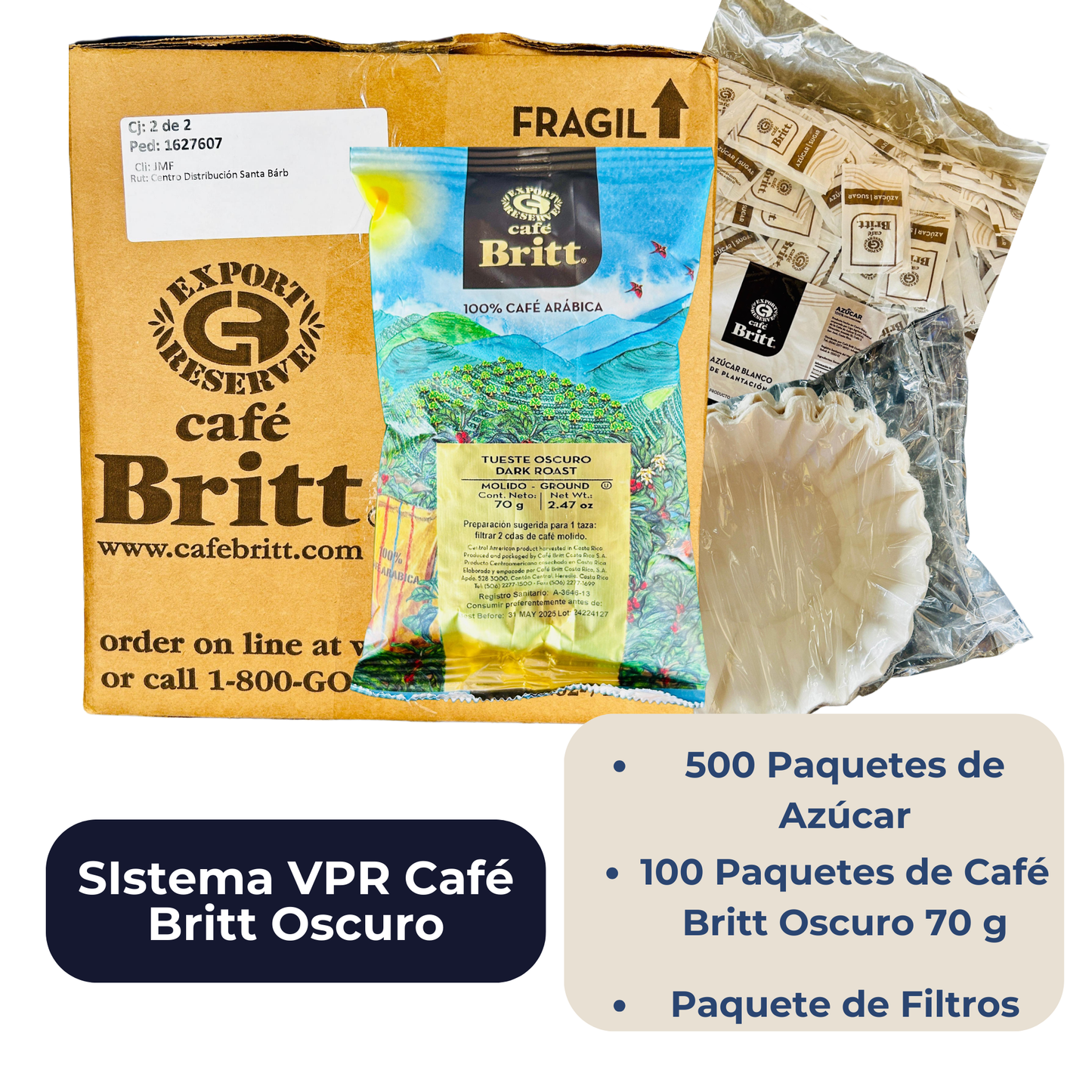 Café Sistema VPR Britt Oscuro 100 uds de 70 g