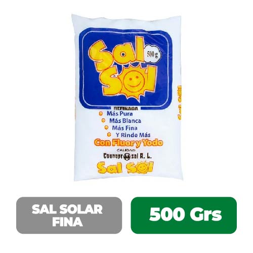 Sal Solar Fina 500 grs