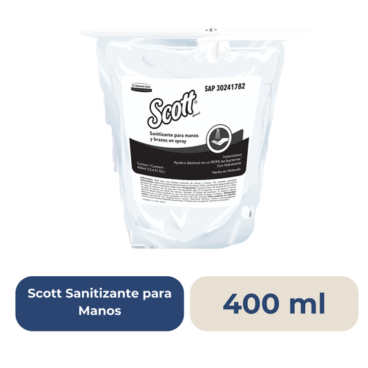 Sanitizante de Manos en Spray Scott 400 ml