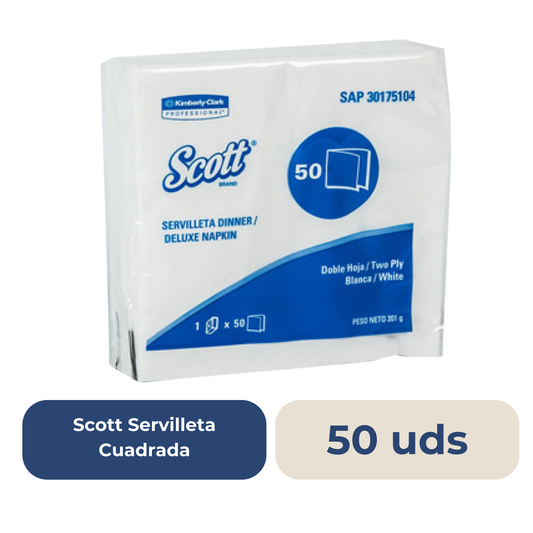 Servilleta Cuadrada Scott 50 Uds