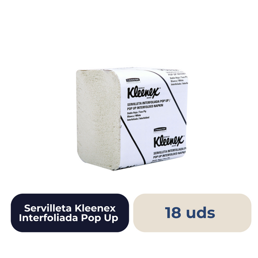 Servilleta Kleenex Interfoliada Pop Up 125 unidades (Precio por caja)