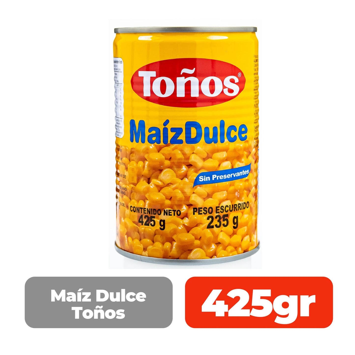 Maíz Dulce Toños 425 grs