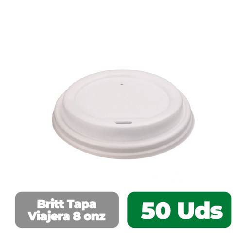 Britt Traveler Lid 8 oz 50 pcs