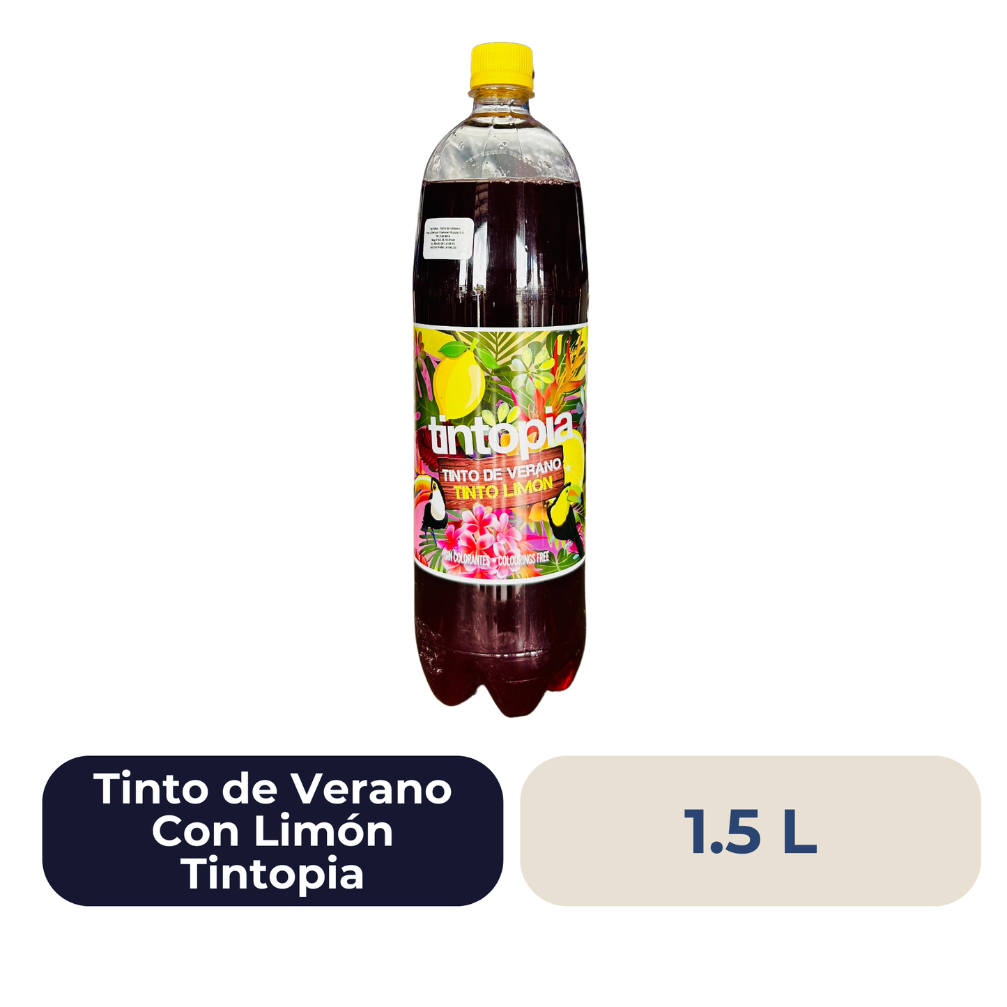 Tinto de Verano con Limón Tintopía Sangría 1.5 L