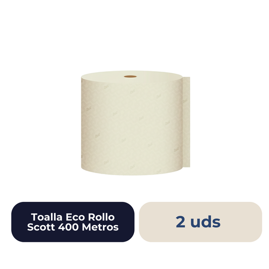 Toalla Eco Rollo Scott 2 Pack 400 Metros