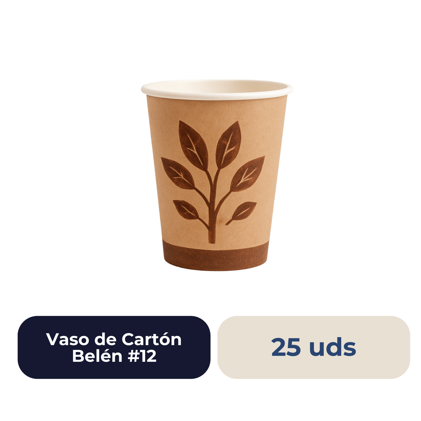 Vaso de Cartón #12 25 unidades
