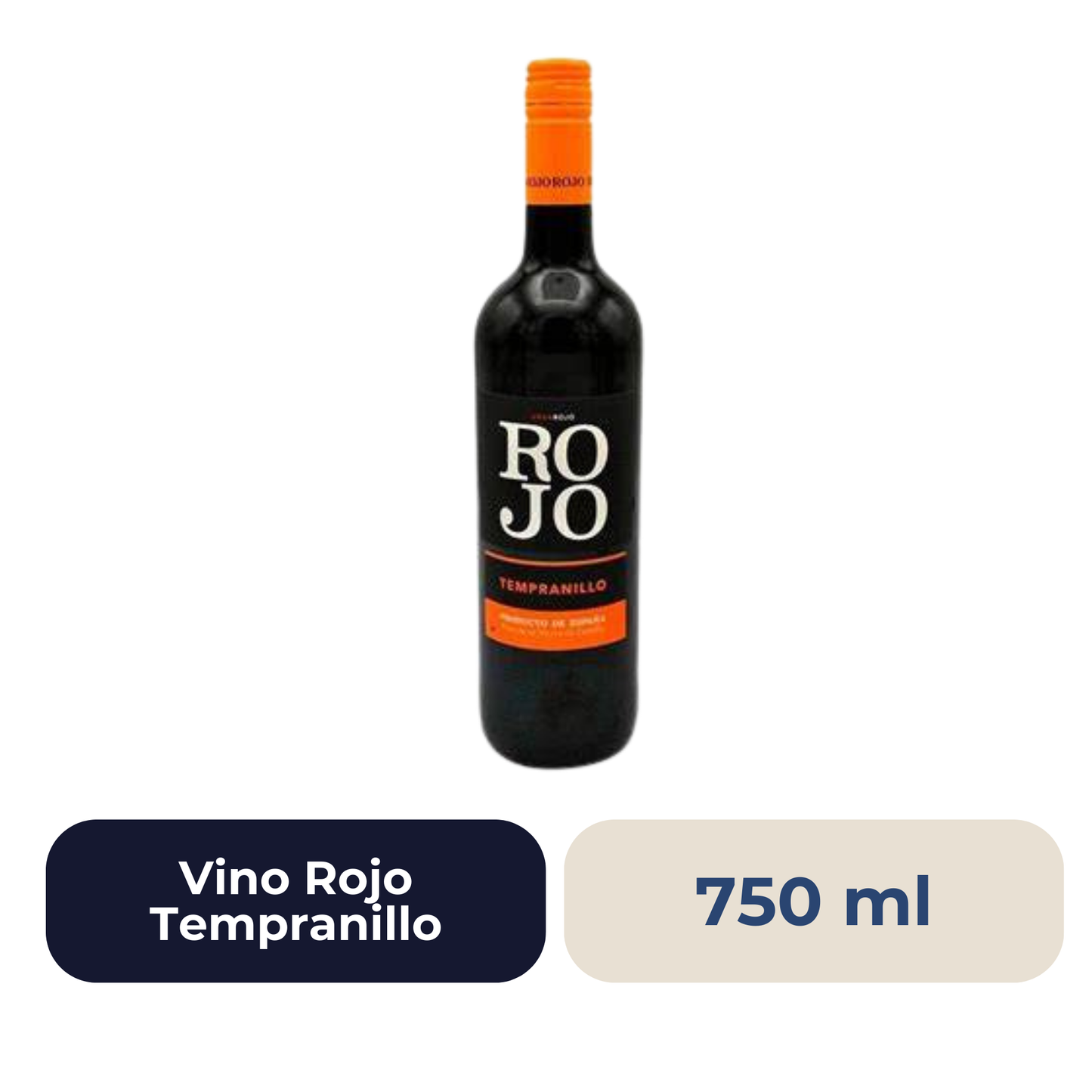 Vino Rojo Tempranillo 750 ml