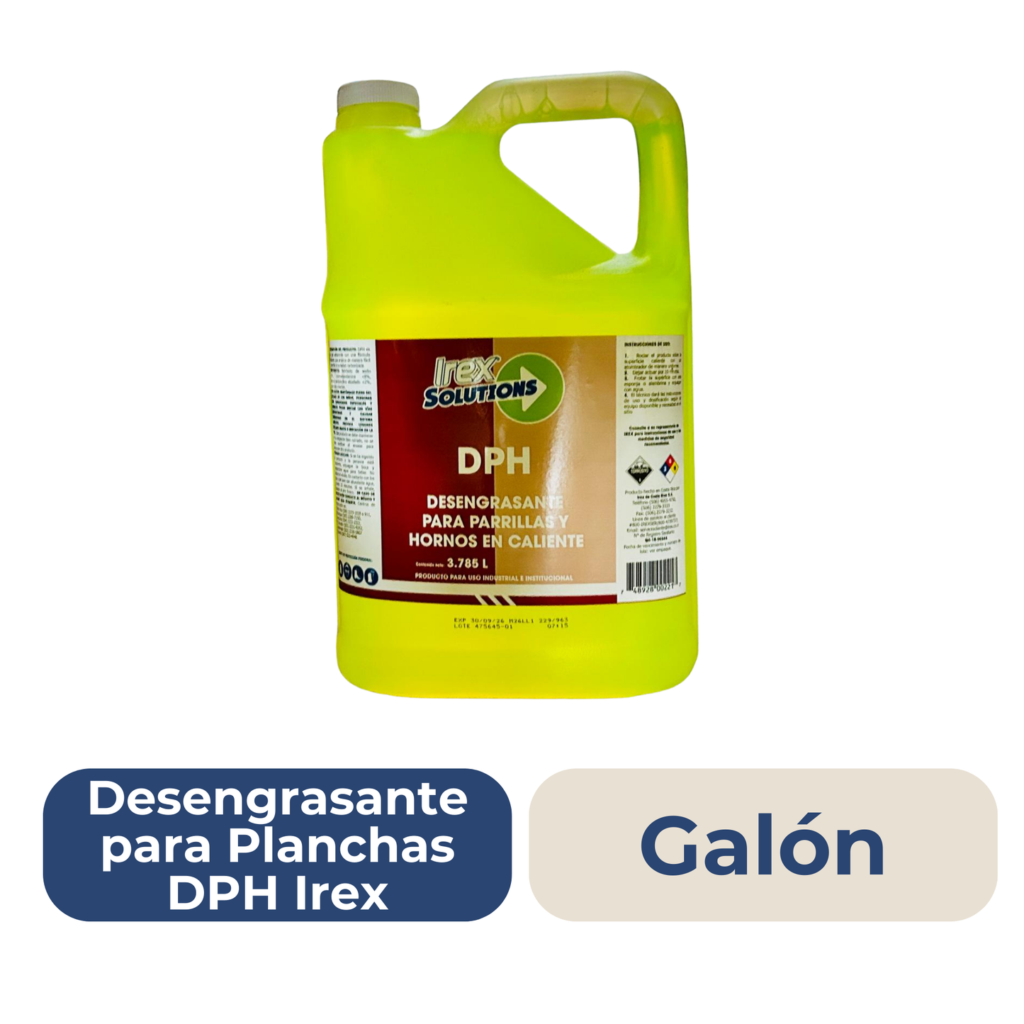 Irex Desengrasante DPH Planchas Galon